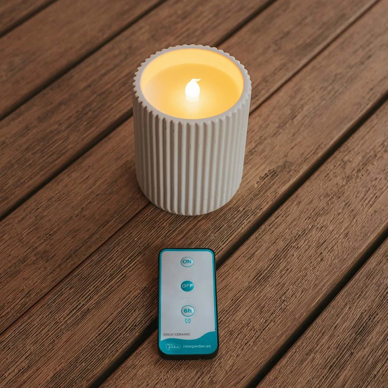 LAMPEN IM KERZENFORMAT DOLO CERAMIC (Pack 2 Einheiten)