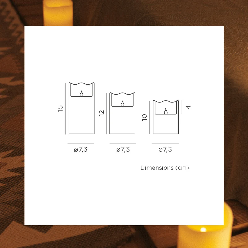 LAMPEN IM KERZENFORMAT DOLO PACK 3