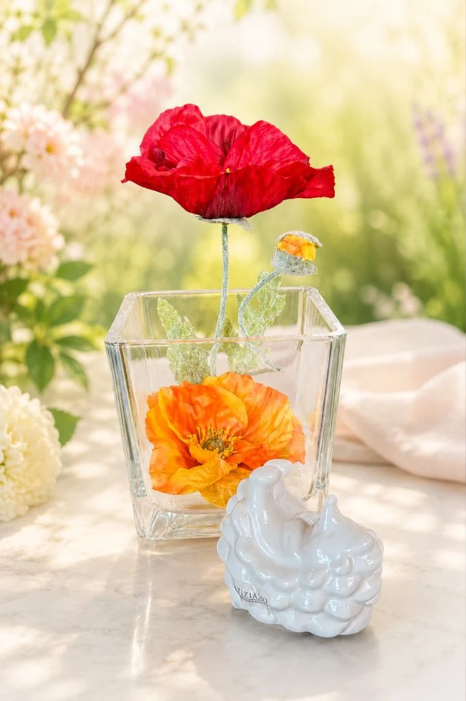 Dekoset Glas Alone mit Igel Max und Blumendeko