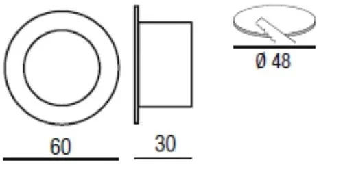 3er Set Mini LED Einbaustrahler 3×1 W kaltweiß – ultra flach – IP43 – inkl. Trafo