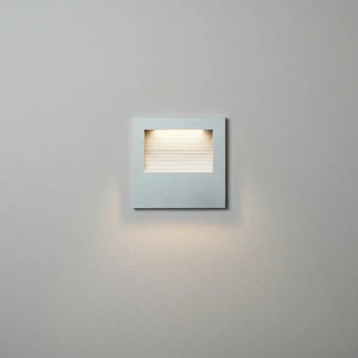 XXL LED Wandeinbauleuchte „Stella“ – 230V Stufenlampe, eckig, warmweiß 3000K