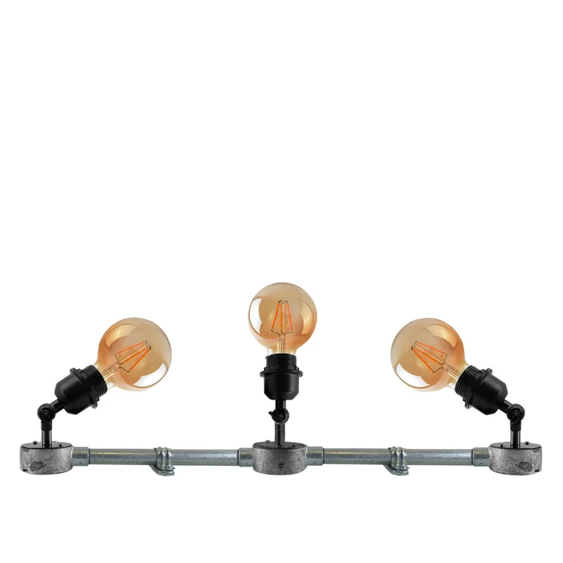 Verzinkte Deckenleuchte verstellbare Rohr lampen Unterputz leuchten~1881