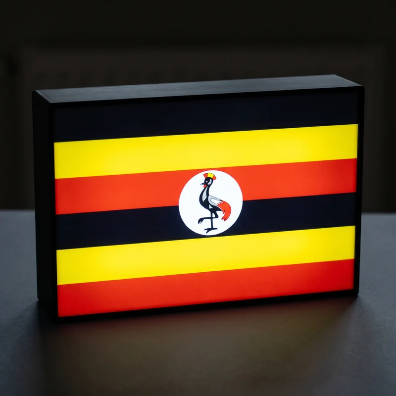Uganda Flagge Lampe