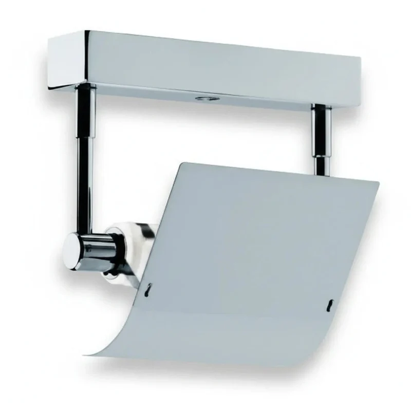 Design Decken- oder Wandleuchte Rock – Nickel matt, Made in Italy