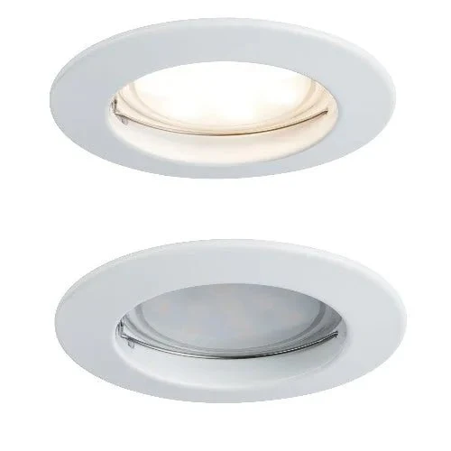 Paulmann LED Einbauleuchte Coin – 7 W, warmweiß, dimmbar, IP44, weiß