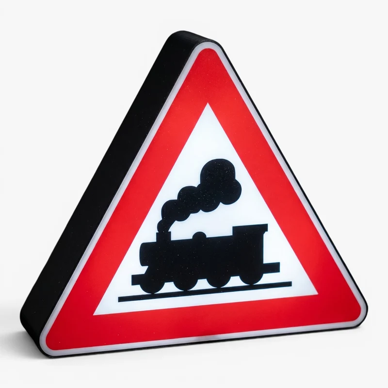 Unbeschrankter Bahnübergang 1971 bis 1992 Lampe