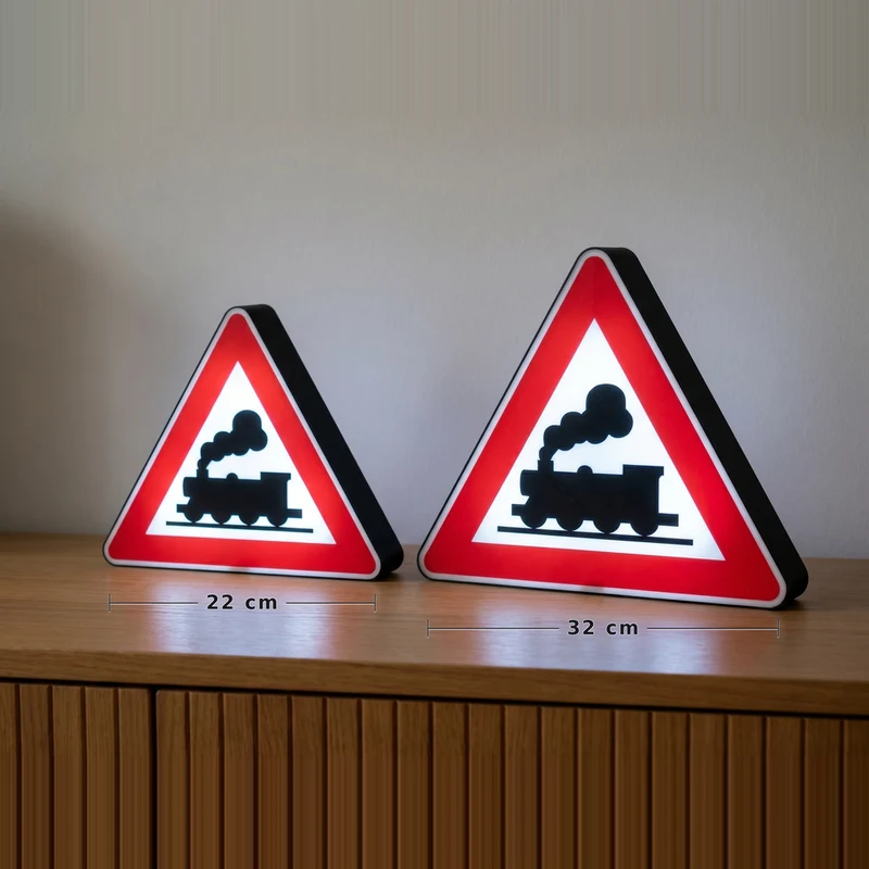 Unbeschrankter Bahnübergang 1971 bis 1992 Lampe