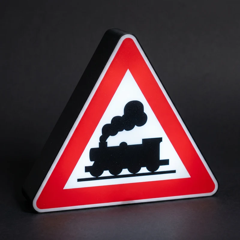 Unbeschrankter Bahnübergang 1971 bis 1992 Lampe