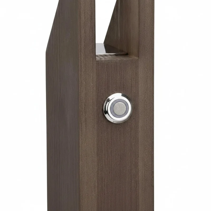 Brilliant Unique LED-Tischlampe – Holz dunkel, 12 W, 805 lm, stufenlos dimmbar