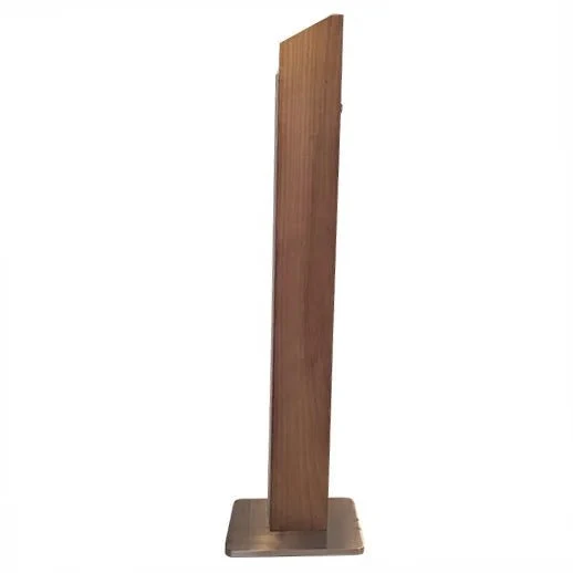 Brilliant Unique LED-Tischlampe – Holz dunkel, 12 W, 805 lm, stufenlos dimmbar