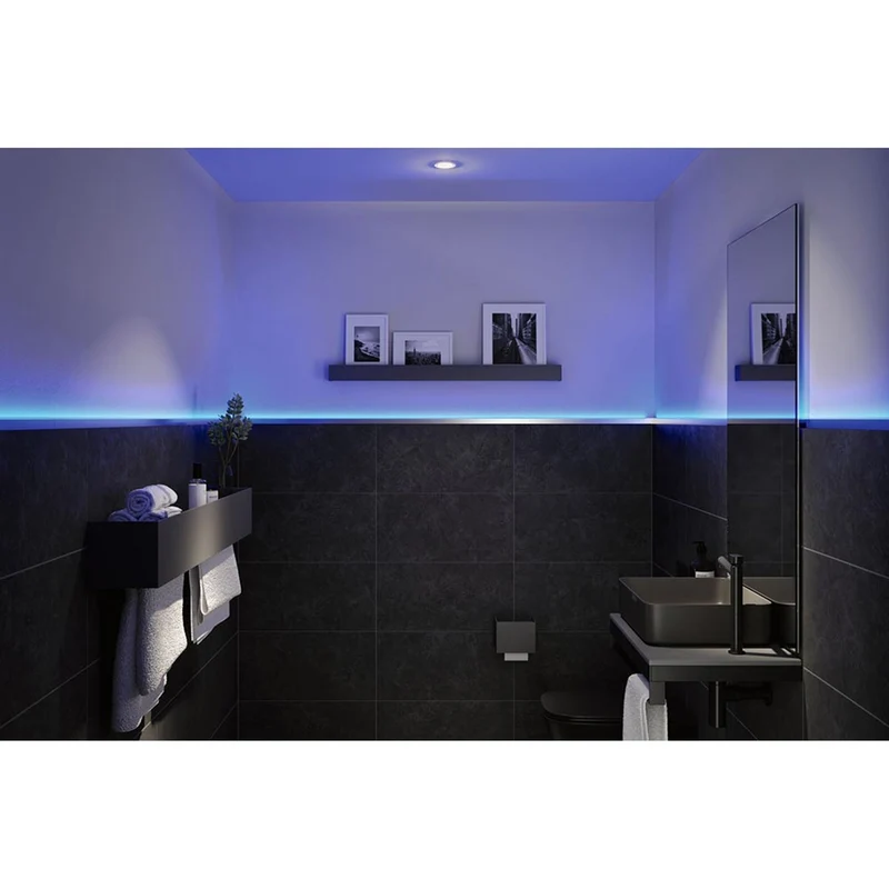 LumiTiles LED Strip 2m Aufbauprofil Top Alu-Eloxiert, Satin