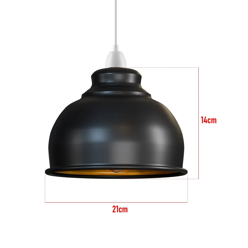 LEDSONE Ø 21cm Metall Lampenschirm für Hängelampe ~2725