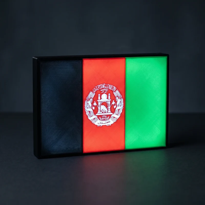Afghanistan Flagge Lampe