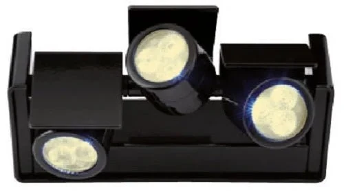 27W LED Wand- & Deckenstrahler GOLF – 3-flammig, schwarz, 3000K, Profi-Objektstrahler Made in Italy von Segno