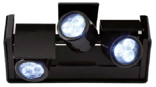 27W LED Wand- & Deckenstrahler GOLF – 3-flammig, schwarz, 6000K, Profi-Objektstrahler Made in Italy von Segno