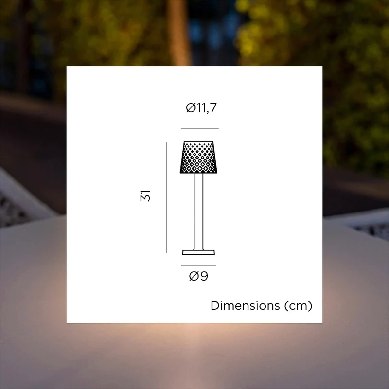 Schnurlose dekorative Lampe GRETITA TISCHLAMPE
