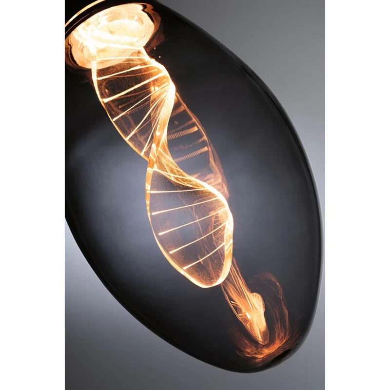 E27 3,5W LED Birne Helix Rauchglas 1800K Goldlicht