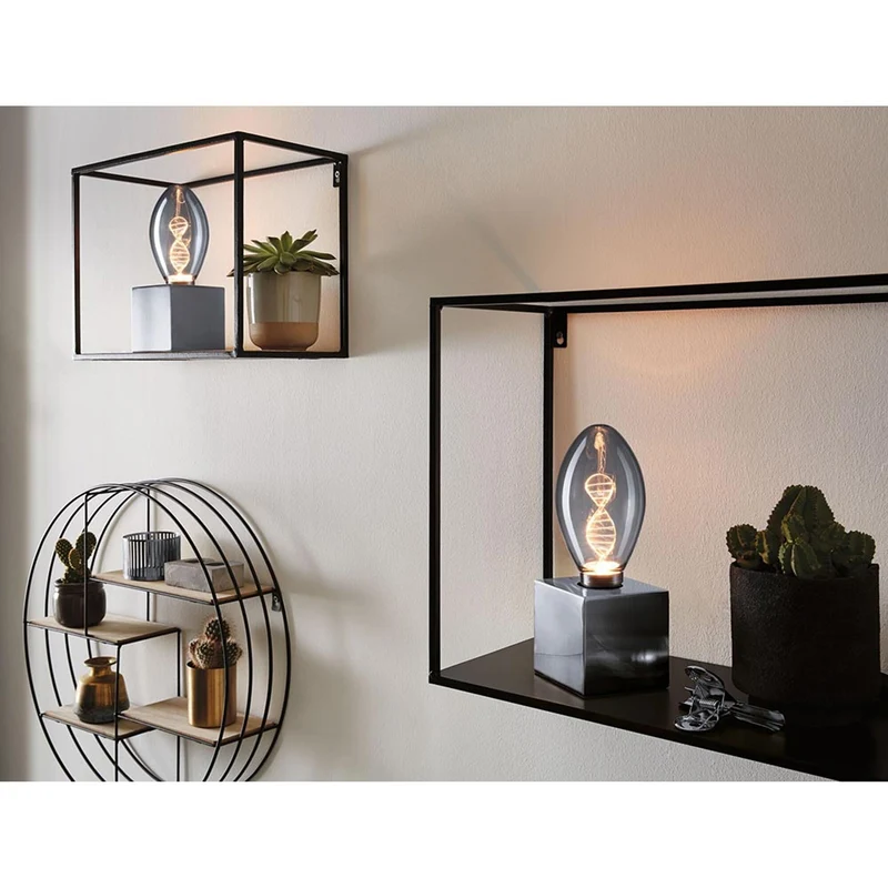E27 3,5W LED Birne Helix Rauchglas 1800K Goldlicht