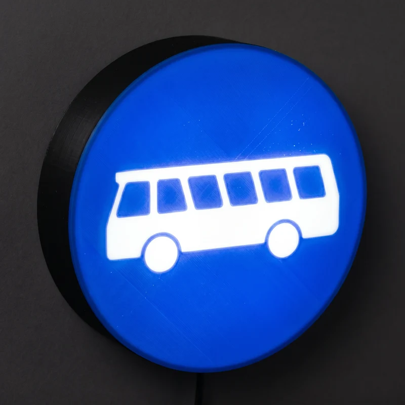Bussonderfahrstreifen Zeichen 245 Lampe