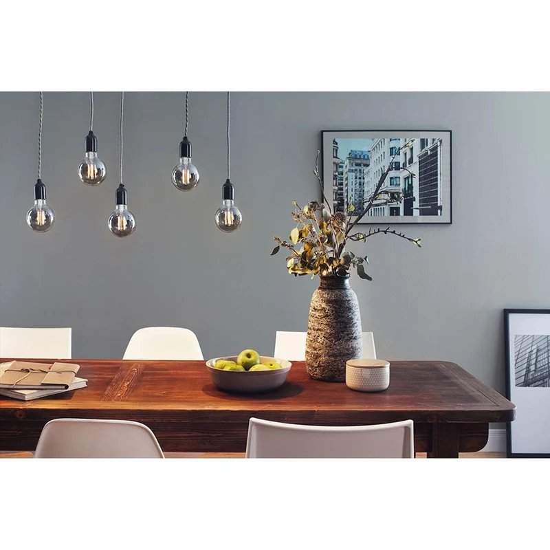 E14 4W LED Tropfen Dimmbar 1800K Rauchglas