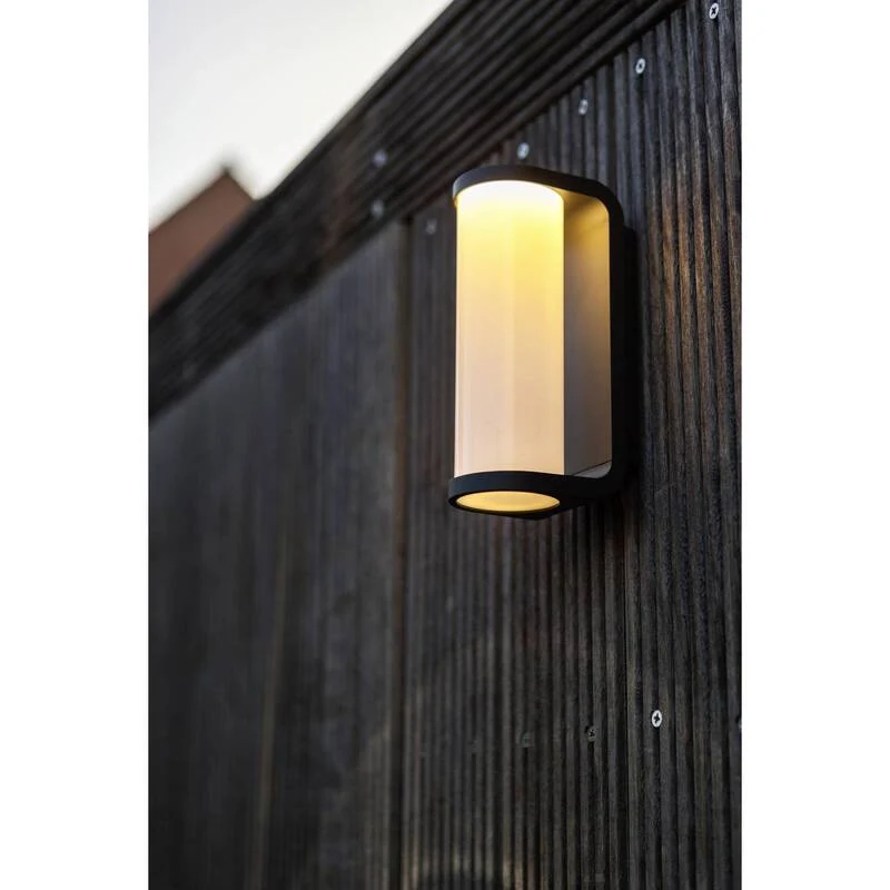 B-Ware Lutec Außenwandleuchte Wandleuchte Adalyn LED Gartenlampe anthrazit IP54 1000lm