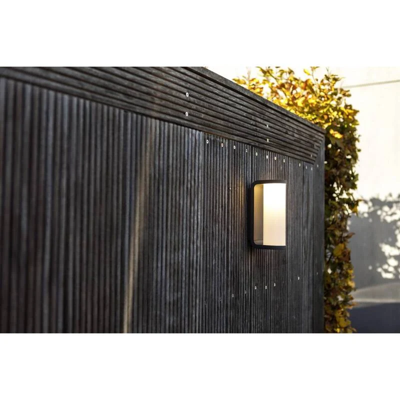 B-Ware Lutec Außenwandleuchte Wandleuchte Adalyn LED Gartenlampe anthrazit IP54 1000lm