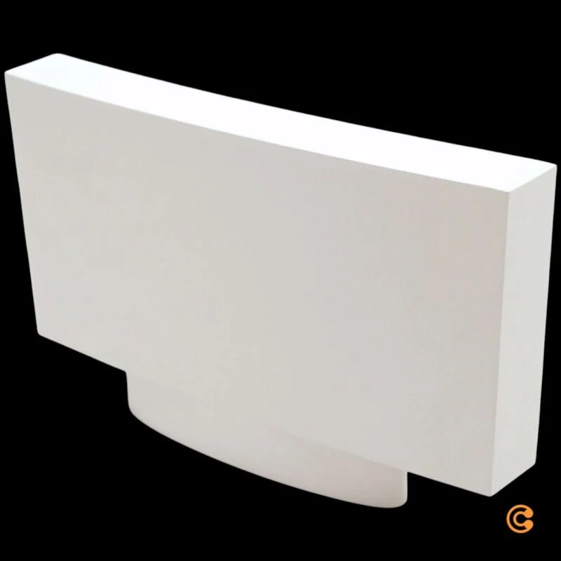 B-Ware Designer Wandleuchte Microsurf LED Lampe Neil Poulton Aluminium weiß 20W 3000K