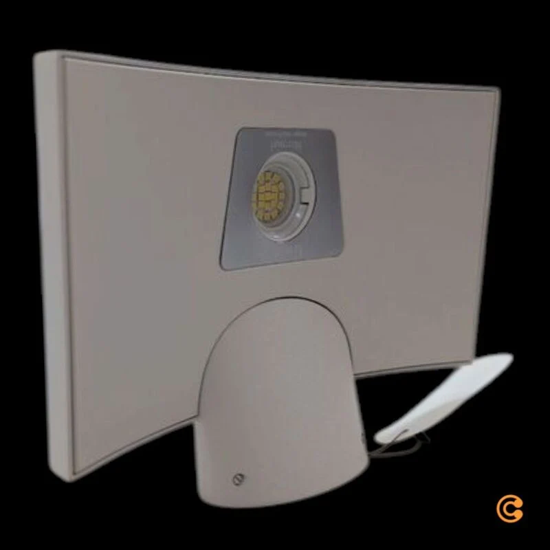 B-Ware Designer Wandleuchte Microsurf LED Lampe Neil Poulton Aluminium weiß 20W 3000K
