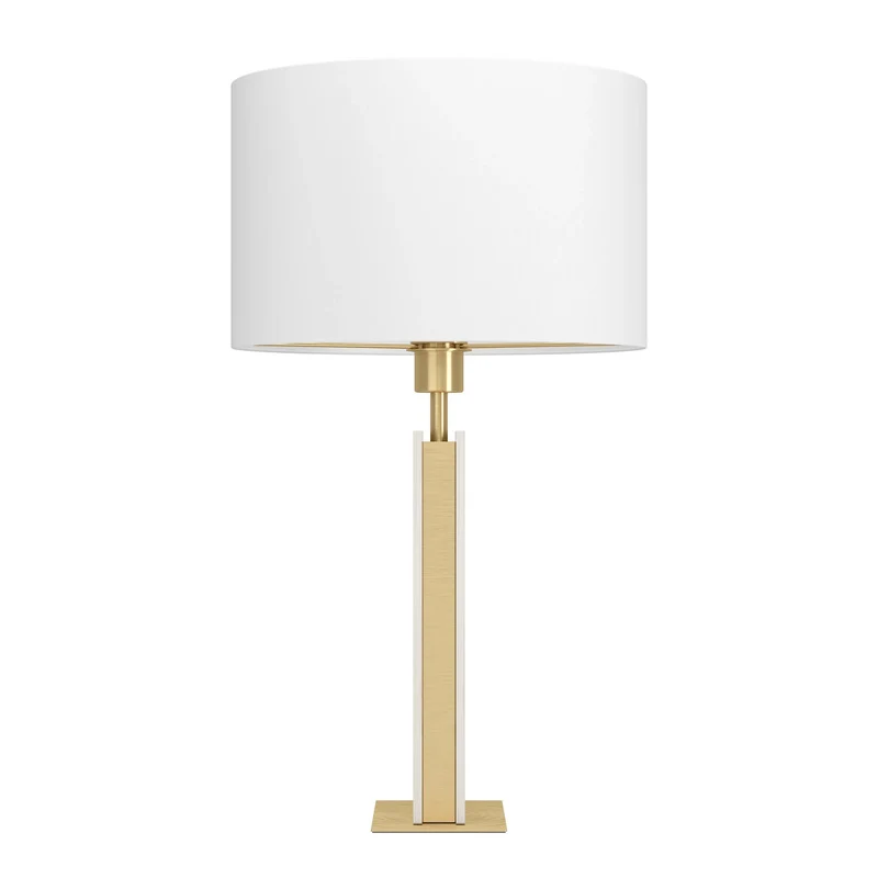 B-Ware Stars Of Light Tischlampe Leuchte Eglo BELESAR LED Lampe Stein Textil weiß 67cm