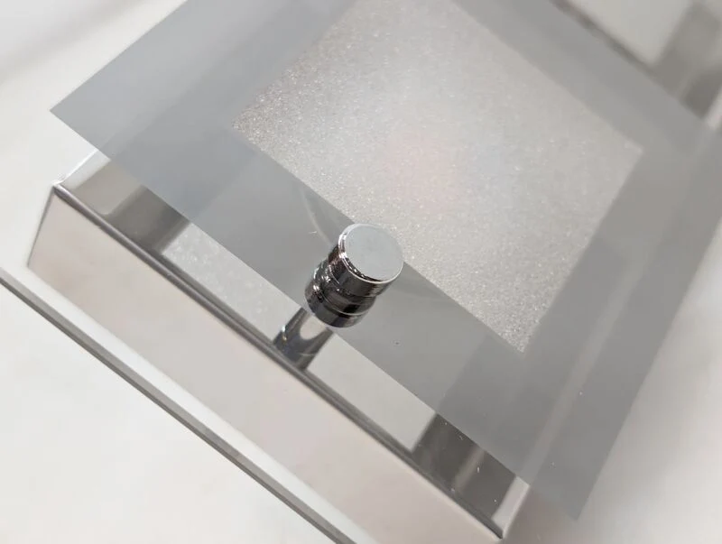 B-Ware Lindby Deckenleuchte LED Lampe 2-flammig warmweiß Silber Chrom 30x15cm IP20