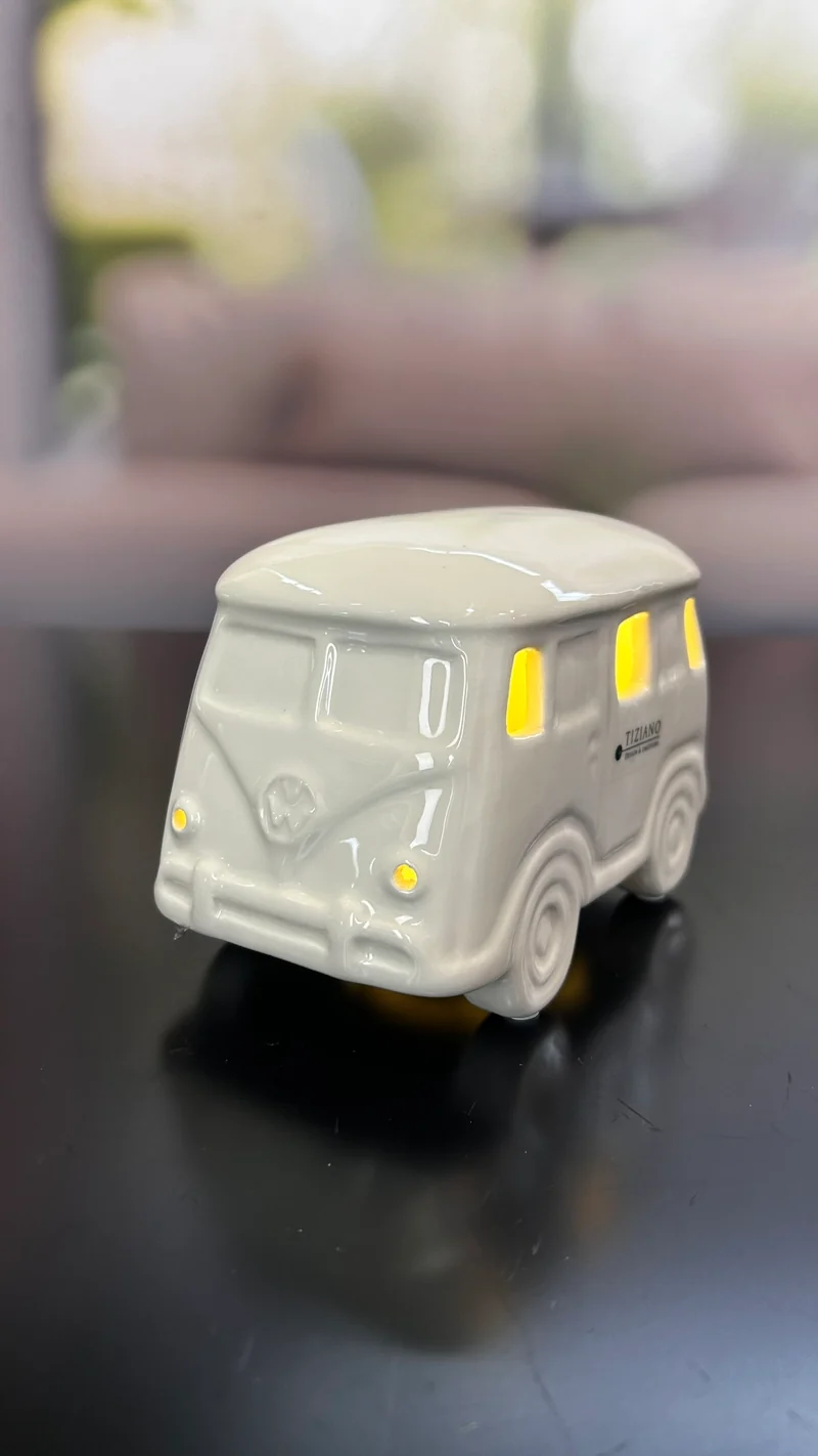 Deko Bus Caso LED creme-weiß
