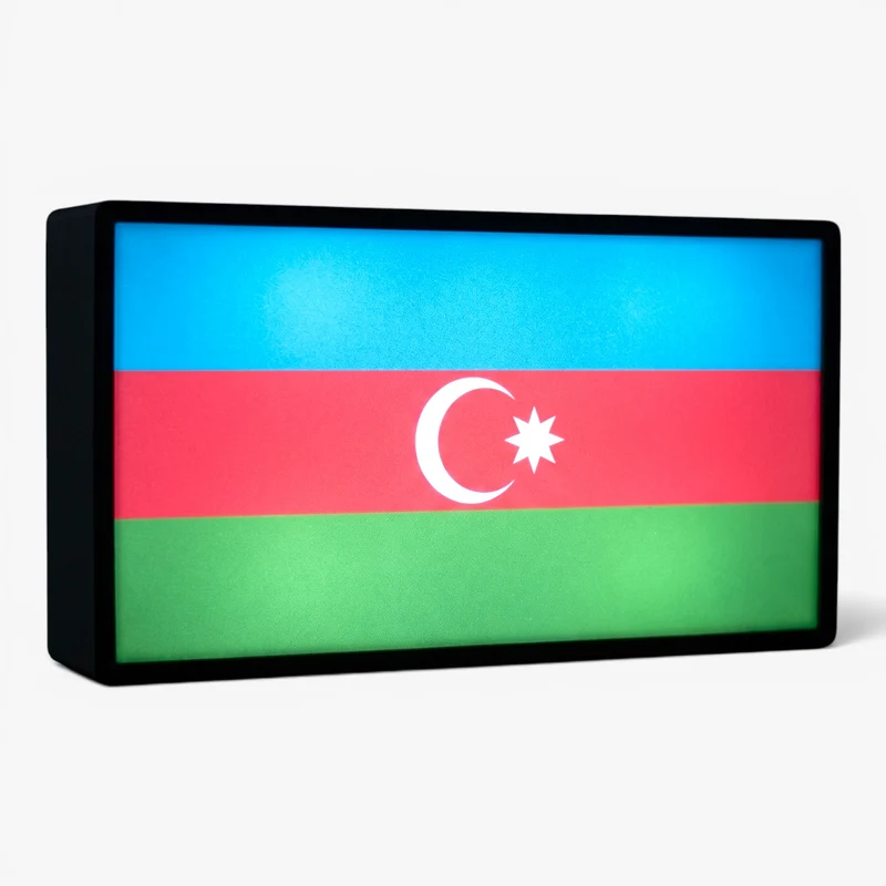 Aserbaidschan Flagge Lampe