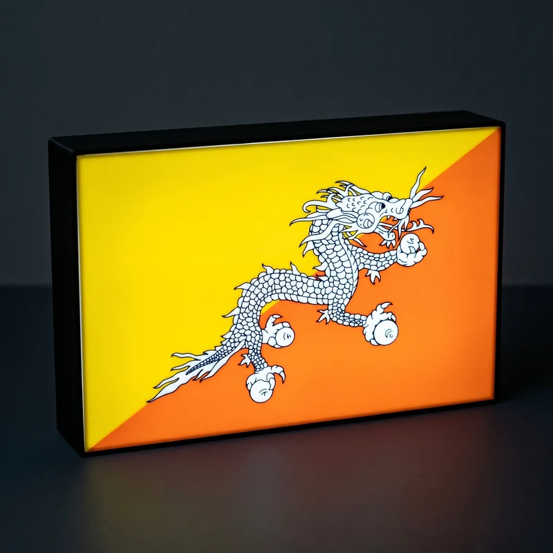Bhutan Flagge Lampe