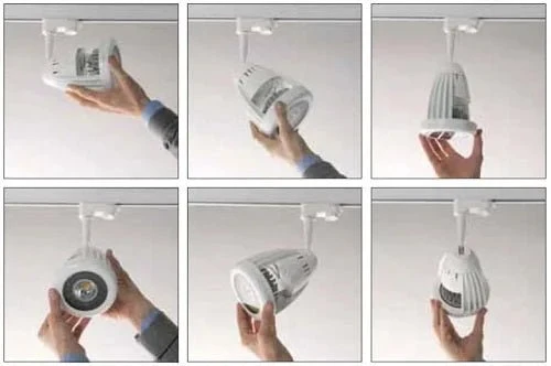 27W LED 3-Phasen Strahler Retail grau – 6000K – Made in Italy