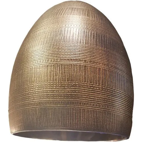 Kleine Pendelleuchte Gold – Metall strukturiert