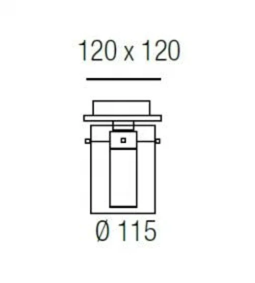 Glas Deckenleuchte / Anbauleuchte Tribeca C2 Chrom | Relco S.r.l