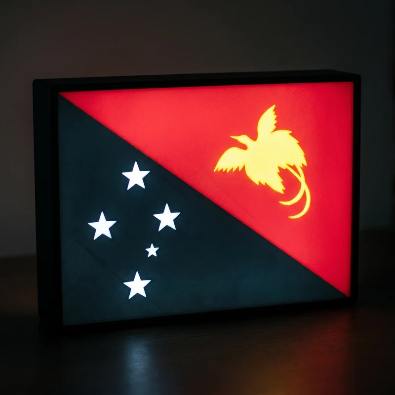 Papua-Neuguinea Flagge Lampe