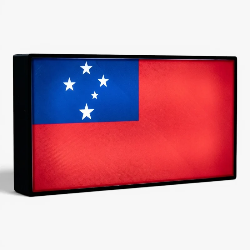 Samoa Flagge Lampe