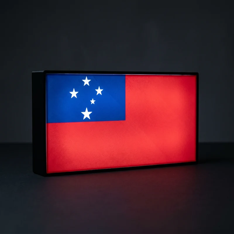 Samoa Flagge Lampe