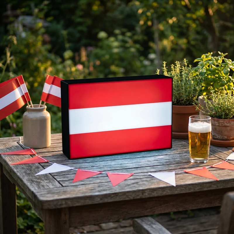 Österreich Flagge Lampe