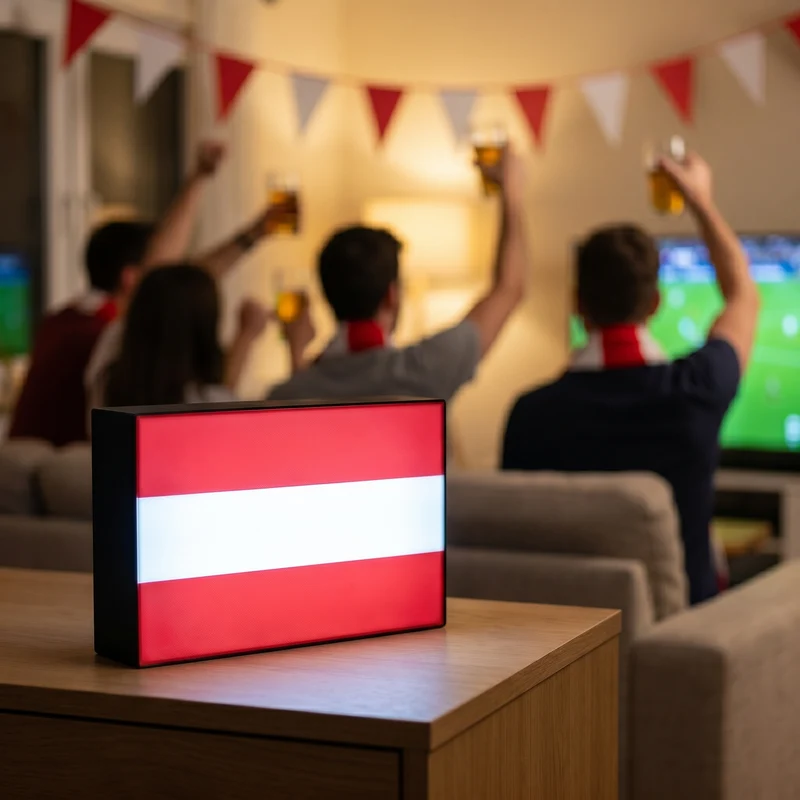 Österreich Flagge Lampe