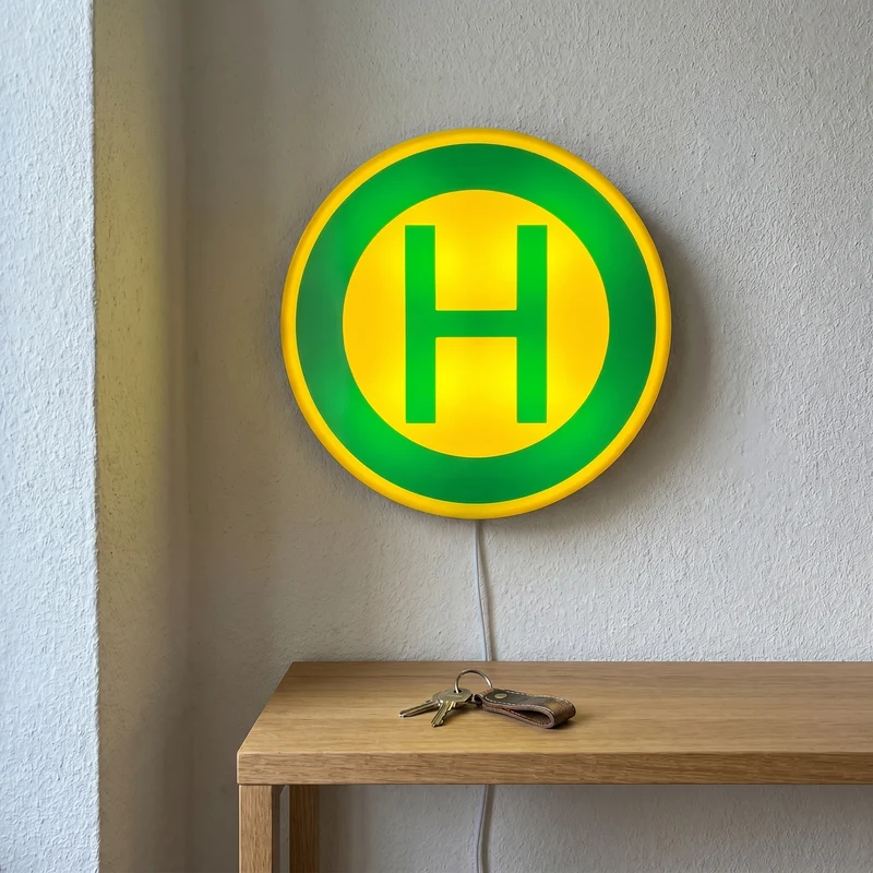 Haltestelle Zeichen 224 Lampe