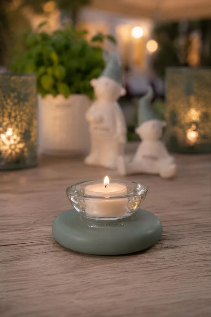 Tischlicht Lumina Laguna mit Glas Trixy klar