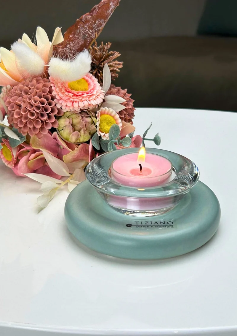 Tischlicht Lumina Laguna mit Glas Trixy klar