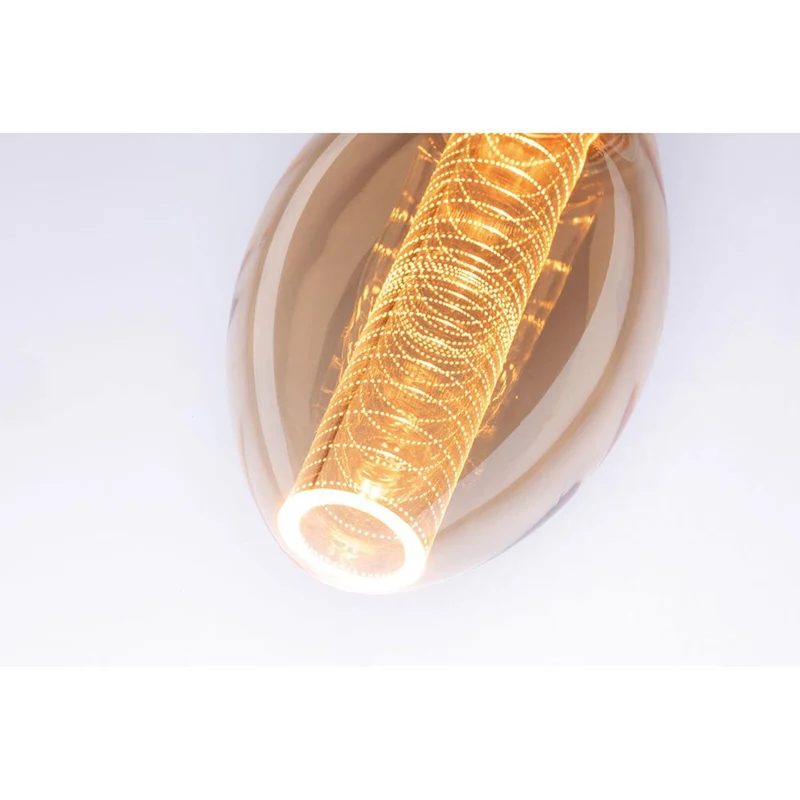 E27 3,6W LED Birne Ringmuster 1800K Dimmbar, Gold