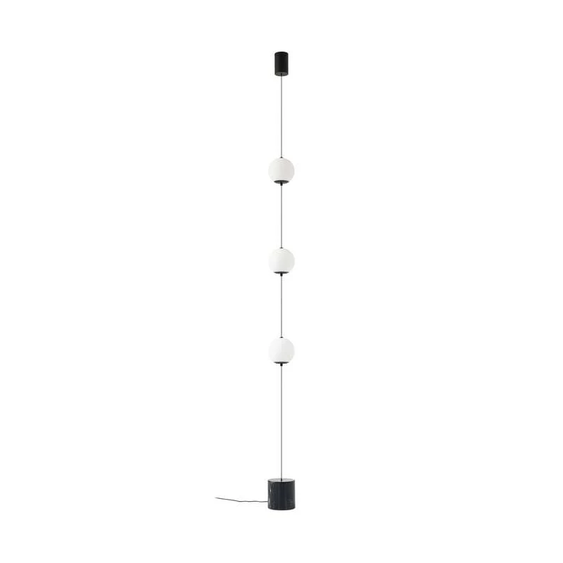 B-Ware Lucande Stehleuchte Darrow LED dimmbar Touchdimmer Lampe schwarz/opal 320cm