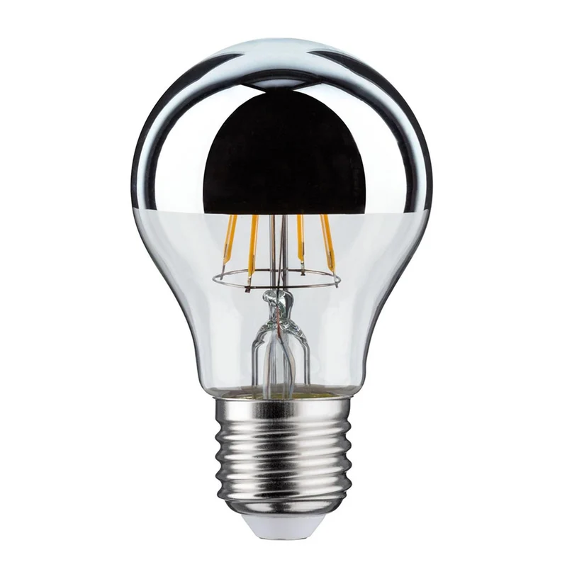 E27 4,8W LED Birne Kopfspiegel 2700K Silber