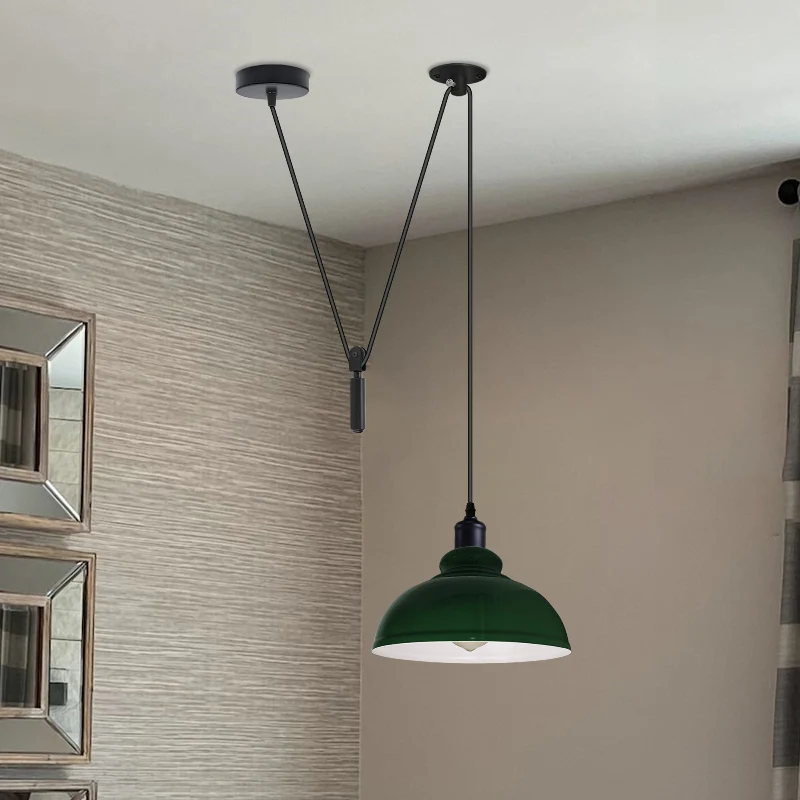 Industrial Pendelleuchte – Höhenverstellbar mit Seilzug, 29cm ~2850