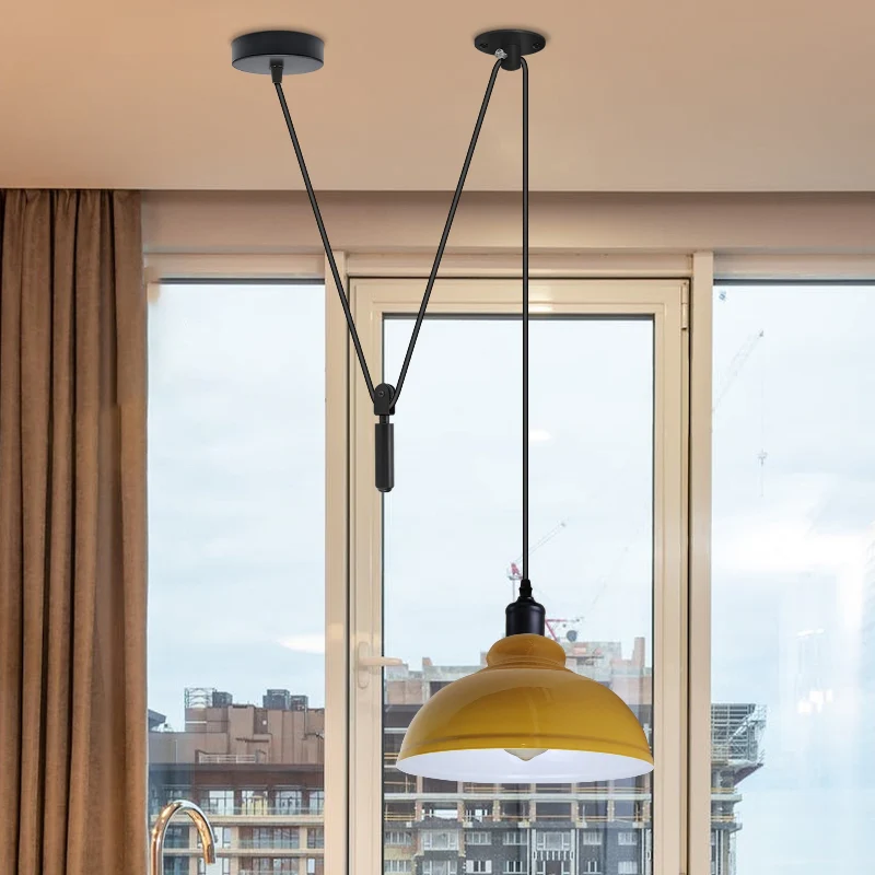 Industrial Pendelleuchte – Höhenverstellbar mit Seilzug, 29cm ~2850