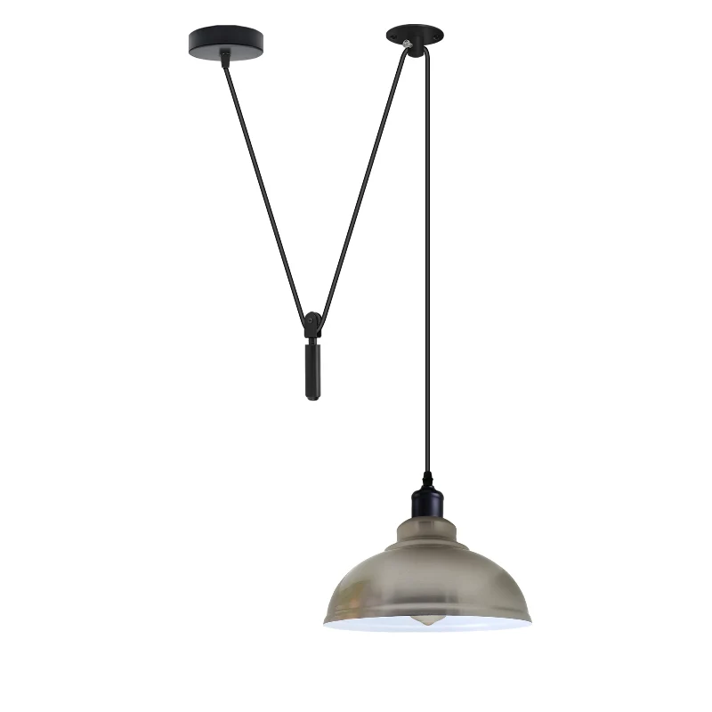 Industrial Pendelleuchte – Höhenverstellbar mit Seilzug, 29cm ~2850